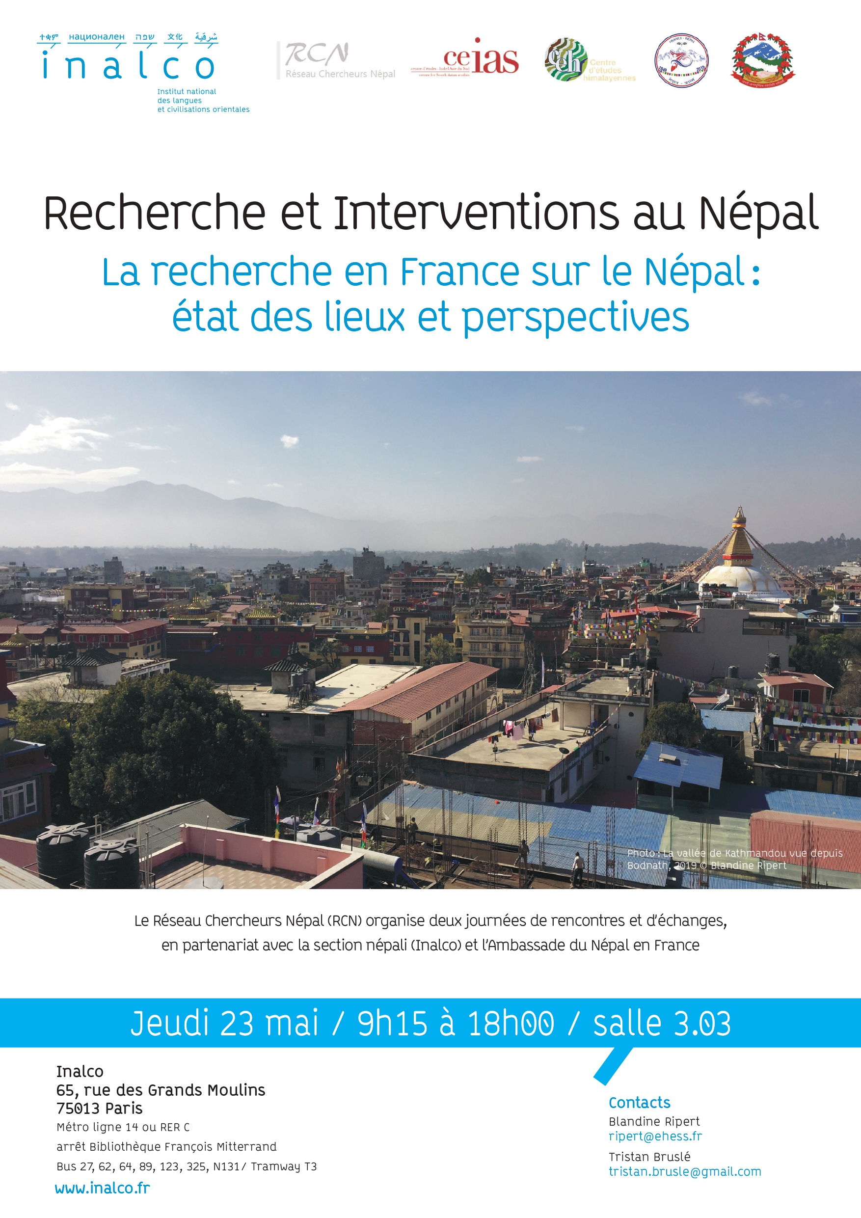 You are currently viewing Journées du Réseau Chercheurs Népal les 23 et 24 mai 2019 à l&rsquo;INALCO, Paris