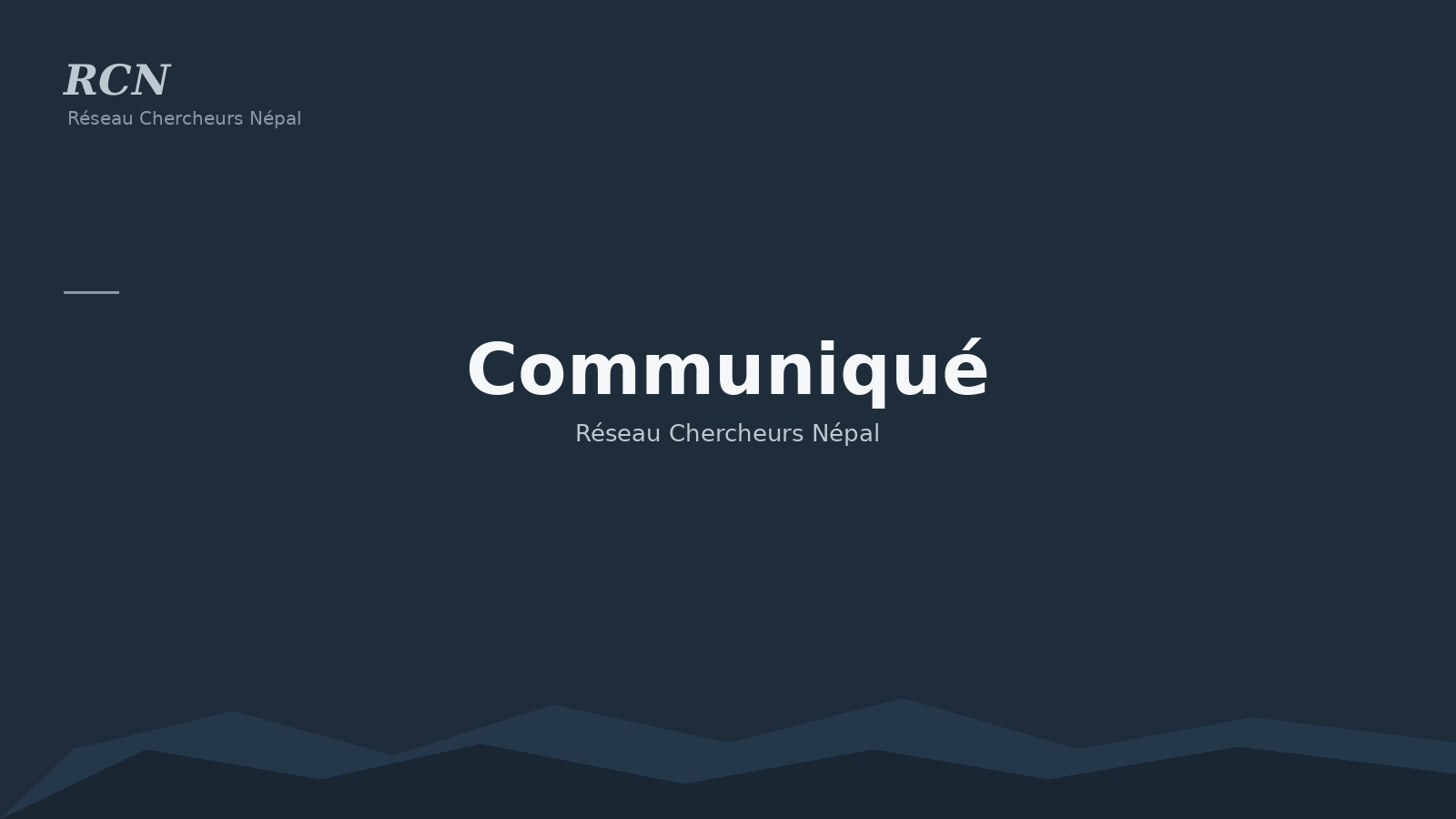 Lire la suite à propos de l’article Protégé : Communiqué du RCN — Solidarité avec les personnes touchées par les inondations au Népal